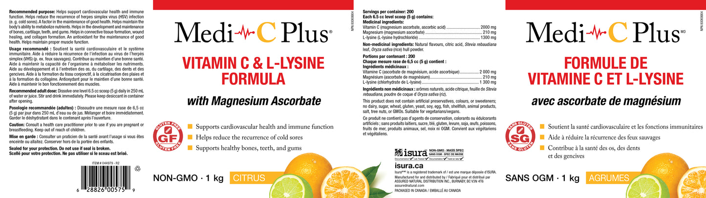 MediC Plus with Magnesium 1kg citrus