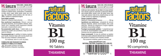 Vitamin B1 Thiamine 100mg 90tabs