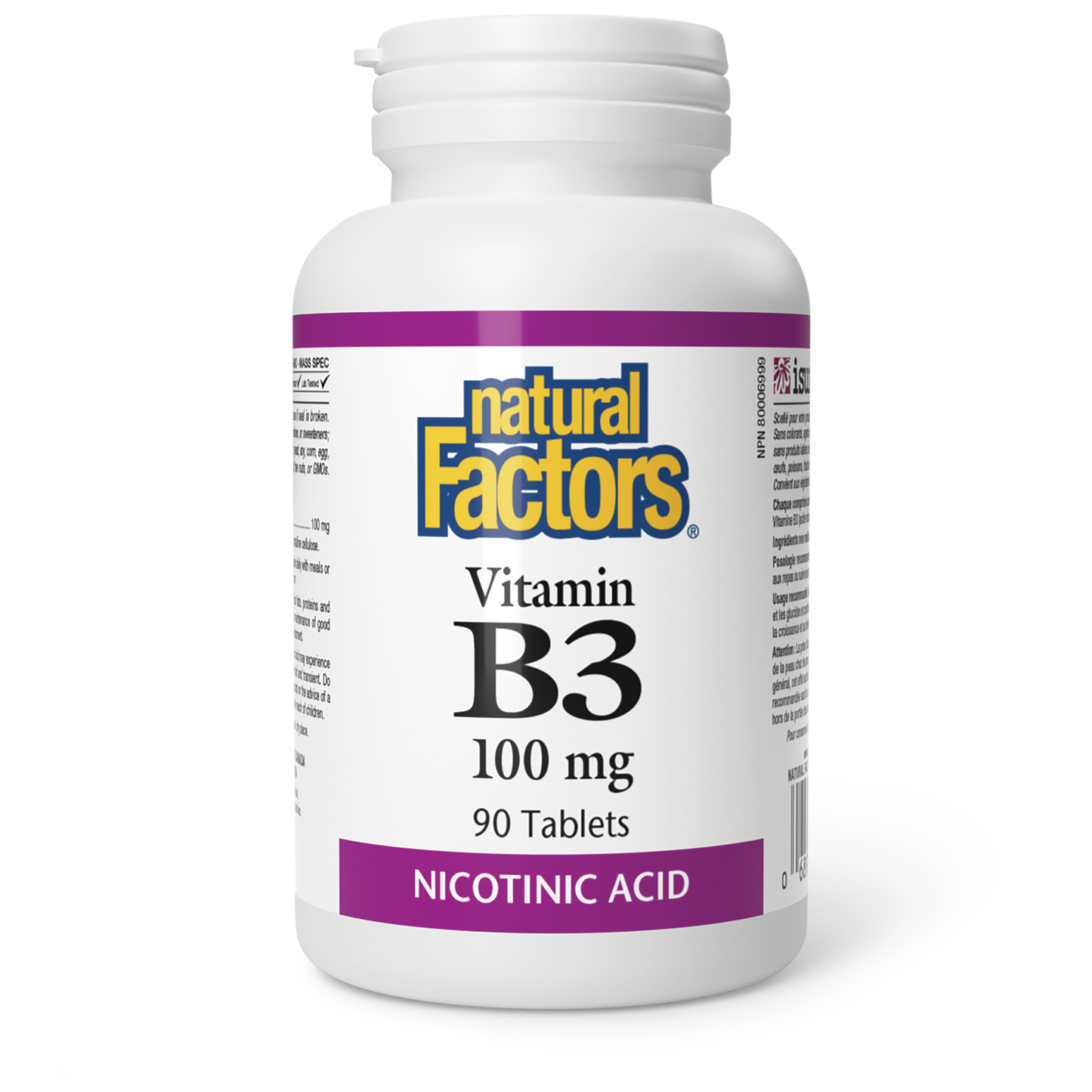 Vitamin B3 Nicotinic Acid 100mg 90tabs