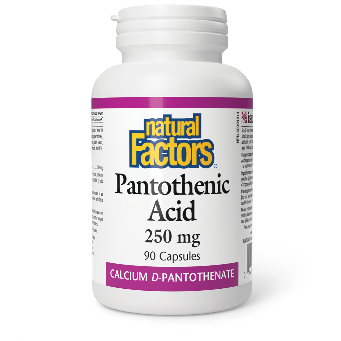 Pantothenic Acid 250mg 90caps