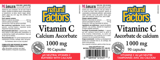 Vitamin C Calcium Ascorbate 1000mg 90caps