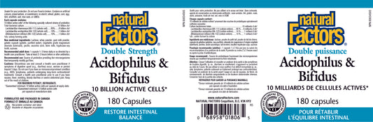 Acidophilus & Bifidus 10 billion 180 capsules