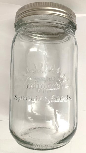 Sprouting Jar with Draining Lid, Glass 1 Litre