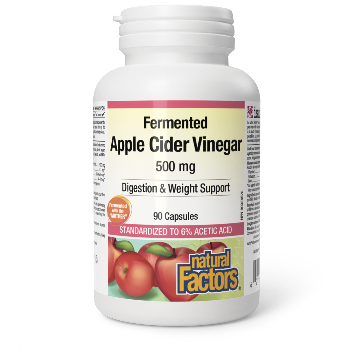 Fermented Apple Cider Vinegar 90cap