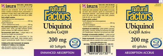 Ubiquinol 200mg 60gels