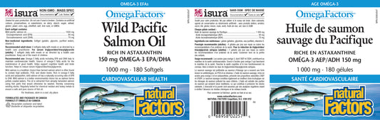 Wild Pacific Salmon Oil 1000mg 180softgels