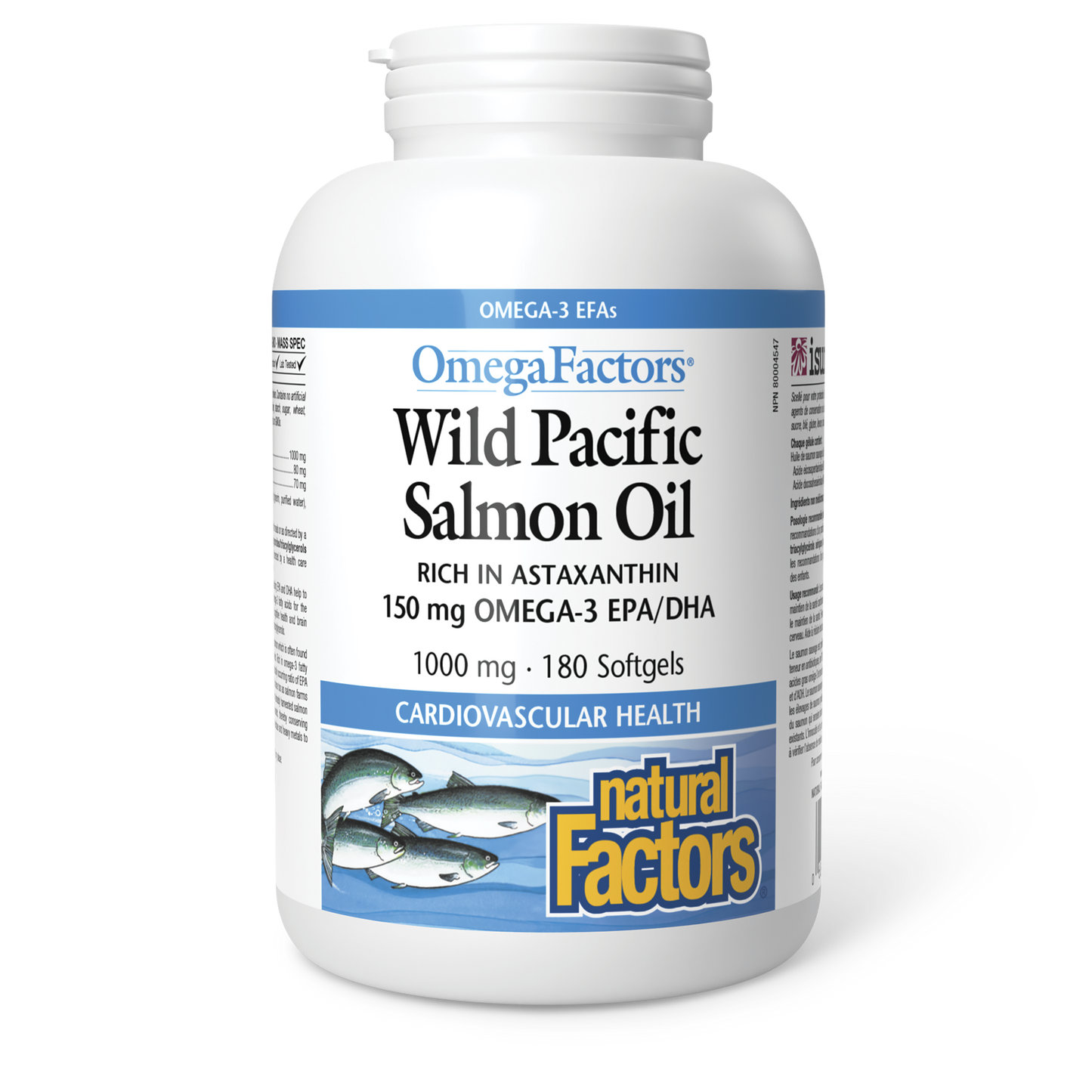 Wild Pacific Salmon Oil 1000mg 180softgels