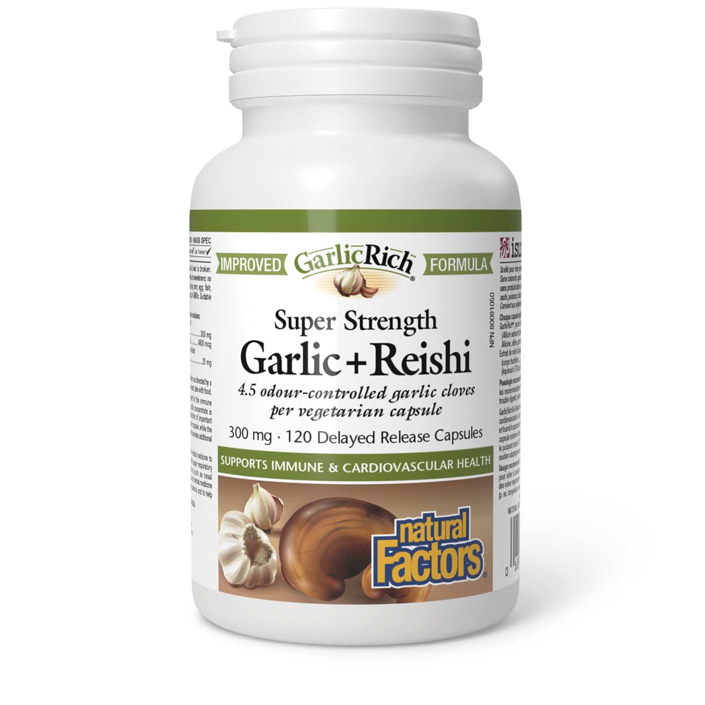 Garlic + Reishi 120 delayed release caps