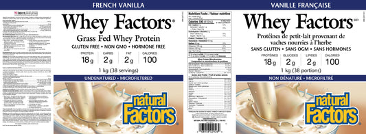 Whey Factors Grass-Fed Whey french vanilla 1kg