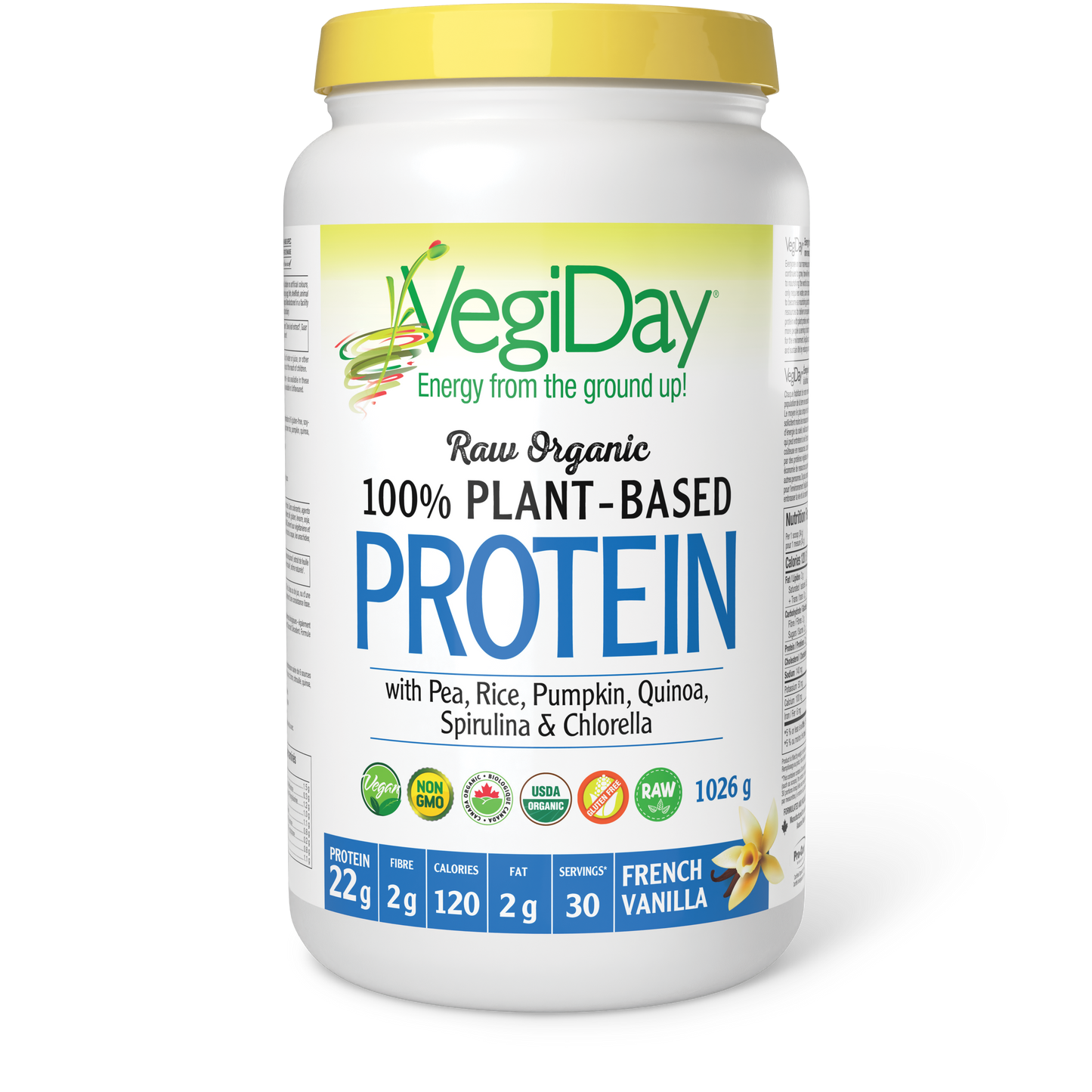 VegiDay Plant-Based Protein french vanilla 1.1kg