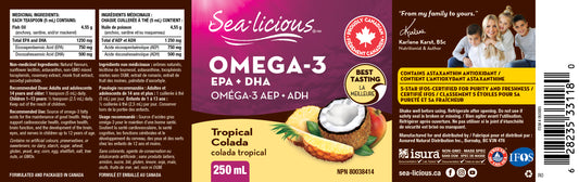 Sealicious Omega-3 tropical colada 250ml