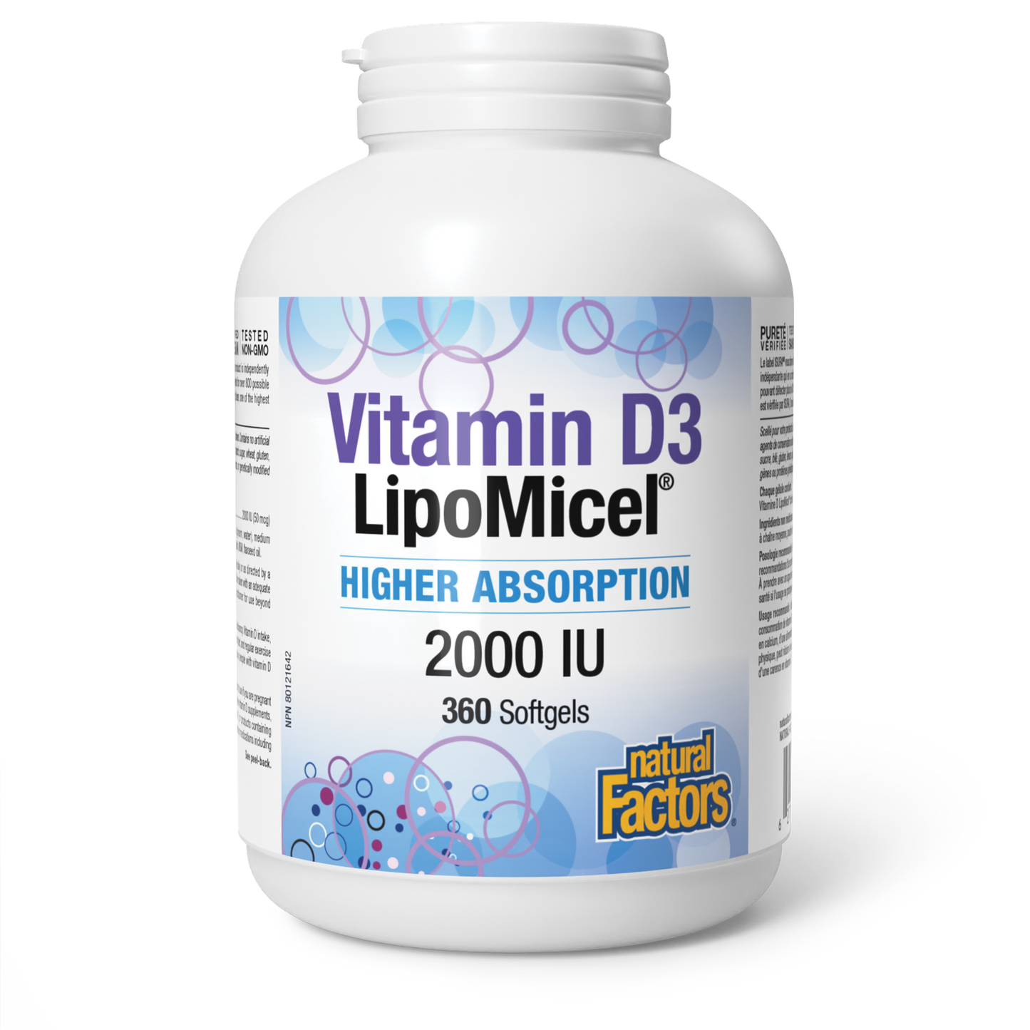 Vitamin D3 LipoMicel 2000IU 180gels