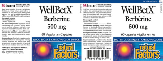 WellBetX Berberine 500mg 60caps