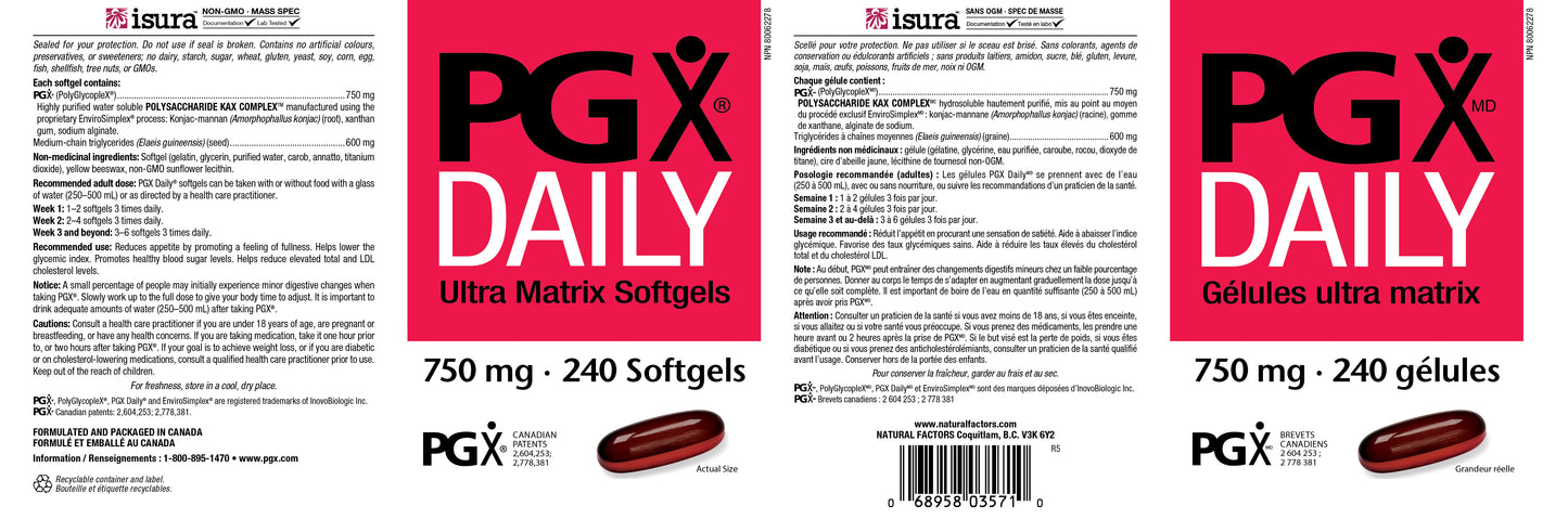 PGX 750mg 240gels