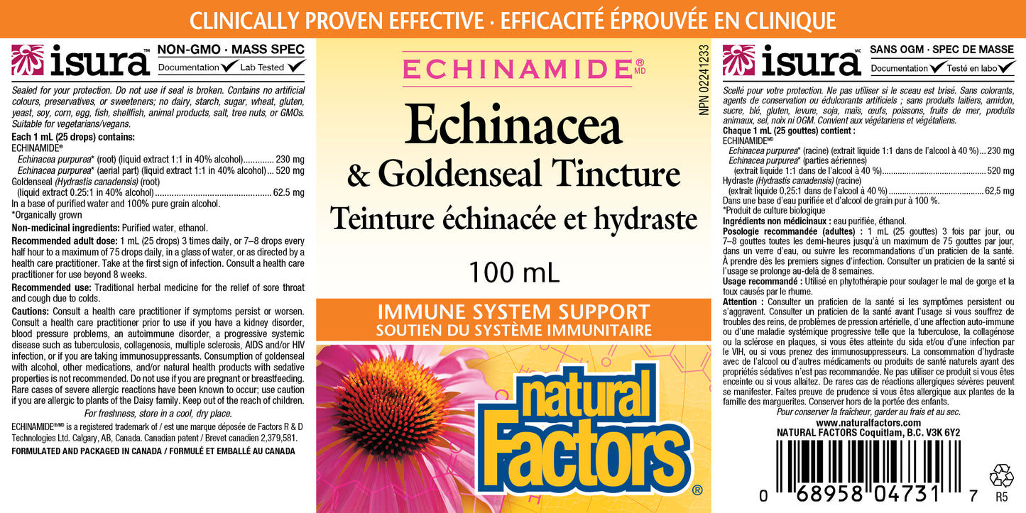 Echinacea & Godenseal Tincture 100ml