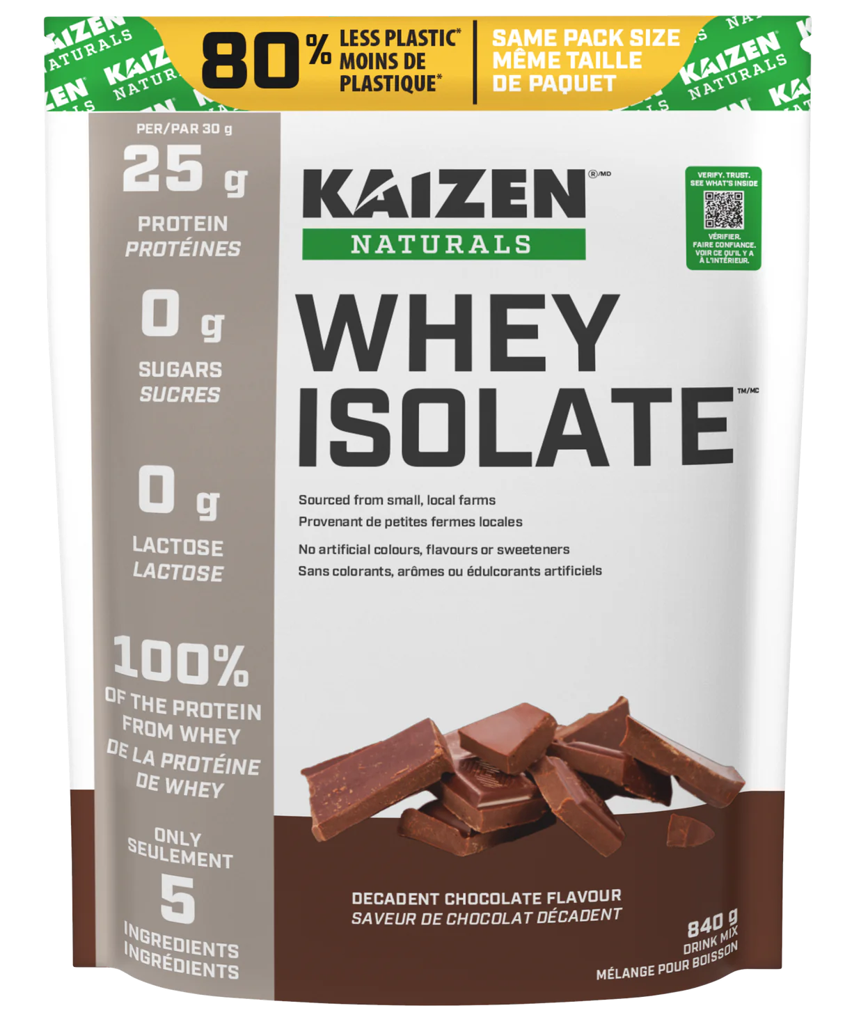 Whey Isolate decadent chocolate 840g