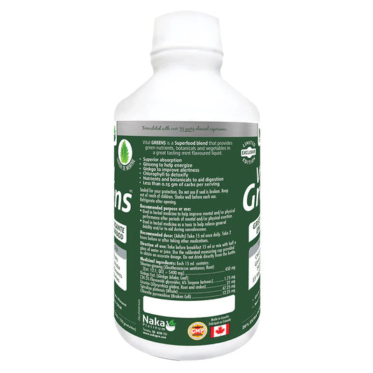 Vital Greens 600ml mint flavour