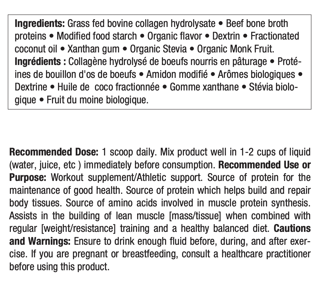 Supreme Beef Protein 850g Organic Vanilla